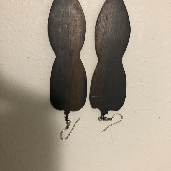 HANDMADE Wooden Earring - Picture 2 of 10